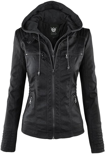 Bikerjacke Damen Kunstleder